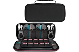 CHIKIXSON Étui pour Switch 2, Pochette de Transport Switch 2025, Étui de Protection pour Switch Console et Accessoires, Antirayures, Antichoc, Noir