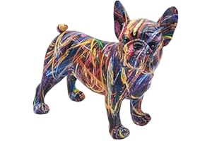 L & P HOME & GIFTS Lesser & Pavey Supernova Bulldog francese statuetta per casa e ufficio, decorazione per la casa, ornamento regalo per donne e uomini, bella statuetta per interni ed esterni, decorazione per soggiorno