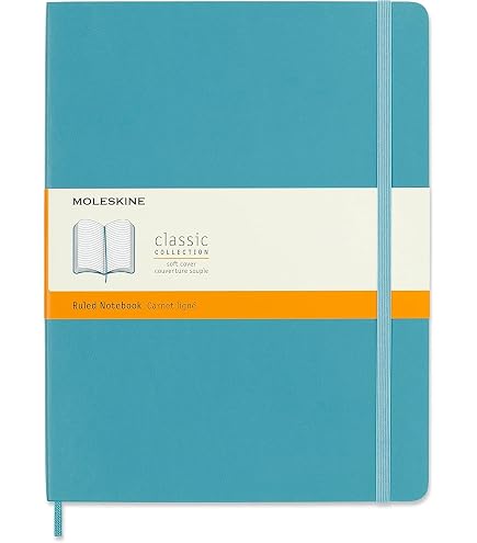 Carnet Moleskine Classique Ligné - Format Large 13x21cm - 240 Pages - Vert Citron