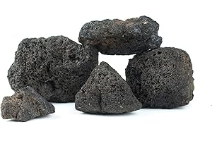 TM AQUATIX Pierre d'aquarium la Roche Naturel Décoration Lave Volcanique Noire Ensemble de 3kg