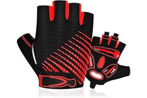 BTNEEU Gants Cyclisme Demi-Doigts Gants de Vélo Gel Anti-Choc Anti-Dérapage, Respirant Gant Demi Doigt Homme, Gants de VTT Été de Fitness Sport Escalade pour Homme et Femme