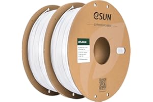 eSUN Filament PLA 1.75mm, Filament pour Imprimante 3D PLA Précision Dimensionnelle +/- 0.03mm, 1KG par Bobine, 2 Bobines Filament pour Imprimante 3D,Blanc Froid et Blanc Froid