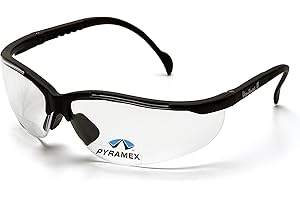 Pyramex Safety V2 Readers SB1810R15 stabile Schutzbrille mit integrierter Lesebrille/Weitsichtstärke +1.5 / besonders leichter Farblose Gläser, Klar