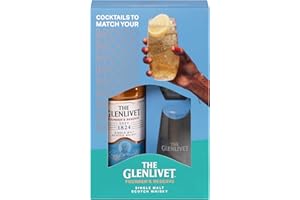 The Glenlivet Founder's Reserve Single Malt Scotch Whisky Giftbox and 2 Glasses | Double Matured in Oak Casks | 40% ABV | 70CL | Original Speyside Single Malt Whisky | Sweet and Fruity Scottish Whisky