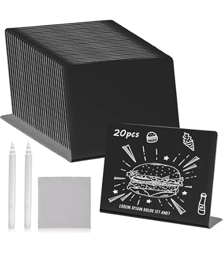 100 Reusable Black Plastic Slates 100 Reusable Price Holders, Mini Price Leads, Fruit Price Holders, Butcher Price Holders, Fish Price Holders, Blackboard Price Holders, Blackboard Price Holders