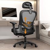 Sedia da Ufficio Ergonomica Girevole, Poltrona con Braccioli e Supporto Sedia da Ufficio Ergonomica Girevole, Poltrona con Braccioli e Supporto