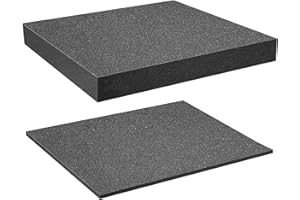 2PCS Polyurethane Tool Box Foam Inserts,Square Foam Cube,Pick And Pluck Inserts,Cuttable Sheet For Box Organisation,Cuttable For Diy & Tool Storage Systems,405*305*10MM,405*305*25MM,Kiuiom