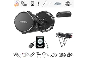 BAFANG 750W 48V Mid Motor Kit di conversione bici elettrica Kit eBike fai-da-te con batteria 18Ah 17.5Ah 13Ah 12Ah 10Ah per Mountain Road Bike, Mid Drive Converter per adulti, BB68/100mm