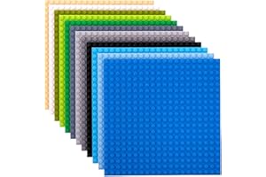 Strictly Briks® - Lot de 12 plaques de Base - de qualité - Compatible avec Les Plus Grandes Marques - 15,2 x 15,2 cm - 12 Couleurs