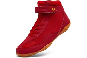 Mufanton Ringerschuhe für Herren rutschfeste Kampfsport Schuhe Atmungsaktiv Ringerschuhe Wrestling Schuhe Geeignet für Wrestling,Boxen,Crossfit,Gewichtheben,Bodybuilding