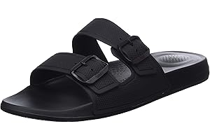Fitflop Men's Iqushion Two Bar Adjustable SlideSlide Sandal