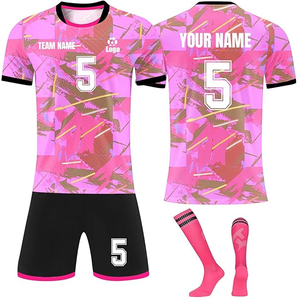 Kinder Fußballtrikot Set Personalisierbar - Komplettset Mit Shorts & Stutzen