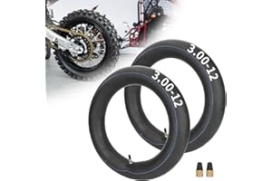 MTATCN (2-Pack) 3.00/3.50-12 Inner Tubes fit 80/100-12 Tire Electric Scooter Dirt Bike Pit Mini Chopper Pocket XR CRF50 CRF70 TTR 90 TTR110 KLX DRZ 110