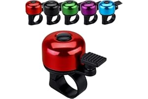 JFmall Bike Bell Bicycle Bell with Loud Crisp Clear Sound, Road and Mountain Bike Bell Adults Kids(8 colors)