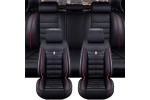 XENITE Housse Siege Voiture pour BMW 1 Series F20 F21 F52 F40 118i 120i 125i 128i 130i 135i, Ensembles de Housses de Siège Imperméable Protege Siege Voiture Accessoires,Black-Red