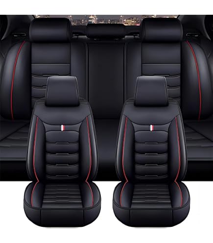 Housses De Siège Voiture Premium Pour MG ZS, MG4, MG5, ZS EV (2000-2023) - Ensemble Complet 9 Pièces, Tissu Polyester Antidérapant, Noir Élégant