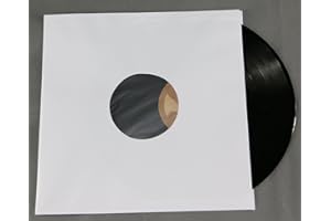 MARI-MEDIENVERPACKUNGEN 25 Stück LP Schallplatten Innenhüllen gefüttert 90 gramm reinweißes Papier Vinyl LP Maxi Single