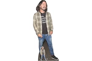 STAR CUTOUTS Star Einbauöffnungen Dave Grohl Check Shirt Pappe mit Mini Tisch Top, Mehrfarbig