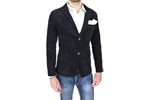 EVOGA Giacca Uomo Sartoriale Blazer Invernale Slim Fit Elegante