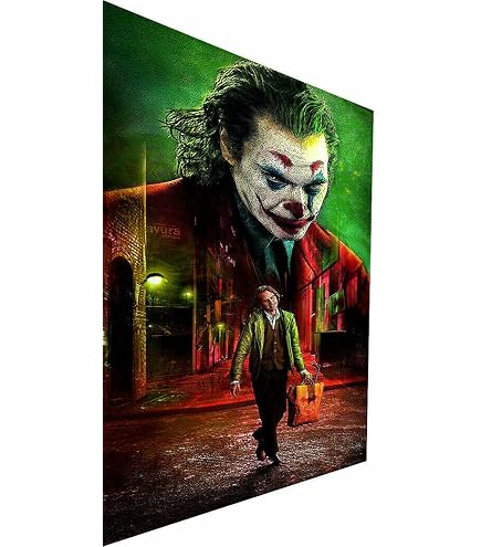 Stampa Su Tela Incorniciata Joker - Scritta "Loro Ridere A Me" 18 Mm Di Profondità - 3