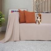 LATUDA CONCEPT Koltuk &Ouml;rt&uuml;s&uuml; Ş&ouml;nil Kaymaz &Ccedil;ift Taraflı &Ccedil;ekyat &Ouml;rt&uuml;s&uuml; Koltuk Şalı 175x300 - CAMEL
