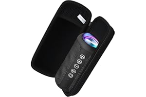 Khanka Harte Tasche für Ortizan X10 Bluetooth Lautsprecher Tragbarer IPX7 Wasserdichter Kabelloser Lautsprecher, nur Hülle (Schwarz)