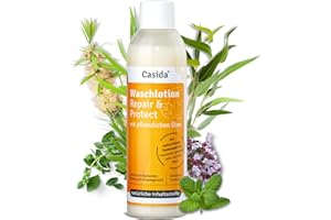 ‎CASIDA Waschlotion Repair & Protect für Körper und Füße - Natürlicher Schutz gegen Austrocknung und rissige Haut - mit pflanzlichen Ölen - 200 ml