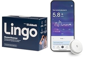 Lingo by Abbott|2-week CGM|Wearable Glucose Tracker|See your glucose response to food, exercise, sleep|Continuous Glucose Monitor & App to support your health goals|Works with iOS and Android|UK Only