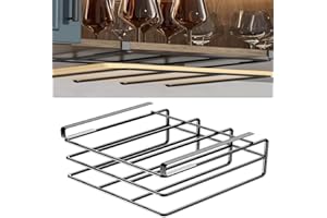EHOTER Soporte para tabla de cortar, almacenamiento debajo del estante, organizador de cocina de acero inoxidable sin taladrar en armario, cocina, despensa, armario, organizador de almacenamiento