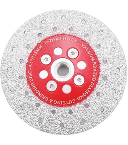 Disco Diamantato 230mm DT-DIATOOL Per Taglio Calcestruzzo E Marmo - Lama Sega Turbo Con Denti Protettivi (filettatura M14)