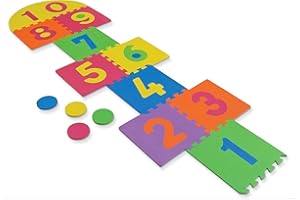 ALAYSTAR Premium Water Resistant Long Colourful Giant Hopscotch- Giant EVA Foam Hopscotch Ideal For All Ages- Perfect Family Garden Game
