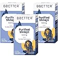 BBETTER Purified Shilajit 500mg | Lab Tested Shilajeet for Stamina, Strength, Muscle & Vitality Support for Men | Supports Healthy Testosterone Levels | Pure Himalayan Shilajit Extract - 180 Capsules