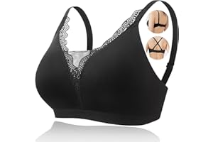 CYTMTZGA Mastektomie Prothesen BH Nahtloser Alltags Post-OP-BH mit Taschen für brustprothese Brustformen