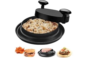 CEBOIC Hähnchenschredder Schreddermaschine, Fleischzerkleinerungswerkzeug mit rutschfester Basis, schnelle und sichere Hähnchenschreddermaschine für Pulled Pork Red Beef Huhn (Schwarz)