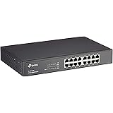 TP-Link TL-SG1016D 16-Port Gigabit-/Netzwerk Switch (Rackmount, 32Gbit/s Switching-Kapazität, geschirmte RJ-45 Ports, Metallg