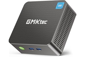 GMKtec G3 Plus, Intel Twin Lake N150 (actualización N100) 8 GB RAM 3200 MHz 256 GB SSD M.2 NVME SSD (Compatible con PCIE 3.0), Mini Escritorio, USB 3.2 * 4, 2 * HDMI 4K @ 60Hz,2.5G LAN