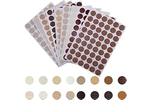 QSLKI 864 Piezas Pegatinas Tapa Tornillos, Cubiertas para Tornillos de 16 Colores, Cubre Agujeros Adhesivo, Pegatinas Tapa Tornillos para Muebles De Madera, Armario, Reparar y Decorar Gabinetes