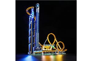 GEAMENT Kit de Luces LED Compatible con Lego Icons Montaña Rusa con Rizos (Loop Coaster) - por Creator 10303 (Juego Modelo no Incluido)