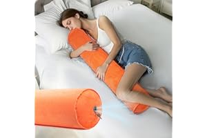 ‎ONTYZZ ONTYZZ Seitenschläferkissen Aufblasbar Körperkissen Erwachsene Kinder Kissen Seitenschläfer Komfortkissen für Umarmendes Schlafen Rücken Nacken Lagerungskissen 120 * 20CM