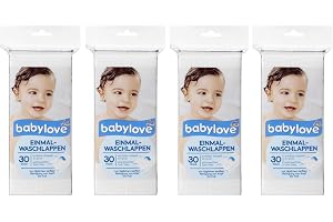 babylove engångstvättlappar 4-pack (4 x 30 st)