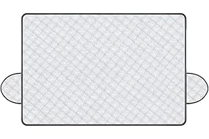 NUDVMUCH Protege Pare Brise Givre - Housse de Protection Antigel et Anti-UV de Voiture - Housse Pliable pour Berlines, SUV et Véhicules Tout-terrain avec Protection Antigel, Anti-neige et Anti-UV (143 x 92 cm)
