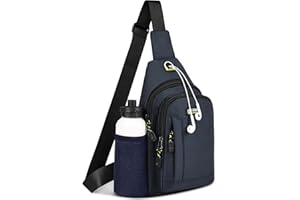 HOTUT Zaino Monospalla,Borsa a Tracolla Impermeabile con Porta USB,Borsa Monospalla Uomo,Piccolo Crossbody Bag per Uomo Donna Casual Trekking Viaggi Lavoro