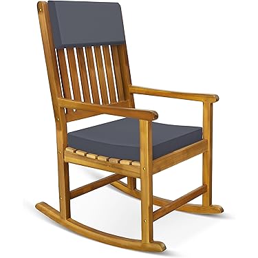 Schommelstoel - Retro Lux - Comfortabel – Stijlvol - Zwart