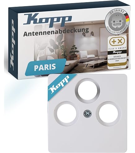 Kopp 110120083 – Presa Antenne TV/Radio Vision – Design Moderno - 3