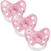 Dentistar Set of 3 Orthodontic Silicone Pacifiers &ndash; Size 3, 14 Months &ndash; Baby Pacifier Prevents Tooth Misalignment &ndash; BPA Free