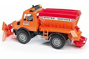 bruder 02572 - MB Unimog servizio invernale con spazzaneve, veicoli, spazzaneve, spazzaneve, camion sgrigliatore