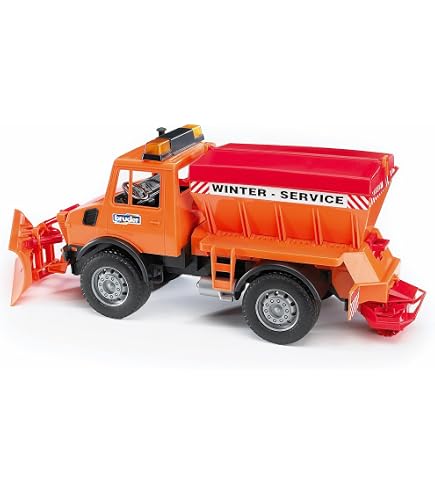 Schuco Piccolo Mercedes-Benz Unimog 401 DP – Modellauto 1:87, Gelb, Mit Herz-Logo