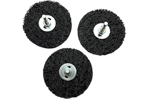 LEPIK 5 Stück Set Grobreinigungsscheibe Ø 115mm x 6 x 13mm mit Spanndorn CBS Clean Strip Disc