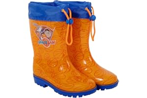 PERLETTI Stivali Pioggia Colorati Bambino Bambina - Stivaletti Impermeabili Unisex Bimbo Bimba - Galosce Antipioggia con Suola Antiscivolo - Scarponcini Chiusura a Coulisse