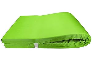 Acomoda Textil - Colchón Tumbona Impermeable. Cojín 180x60x6 cm, Desenfundable, Cómodo y Elegante. Ideal para Jardín, Playa, Piscina, Balcón y Terraza. (Pistacho, 2)